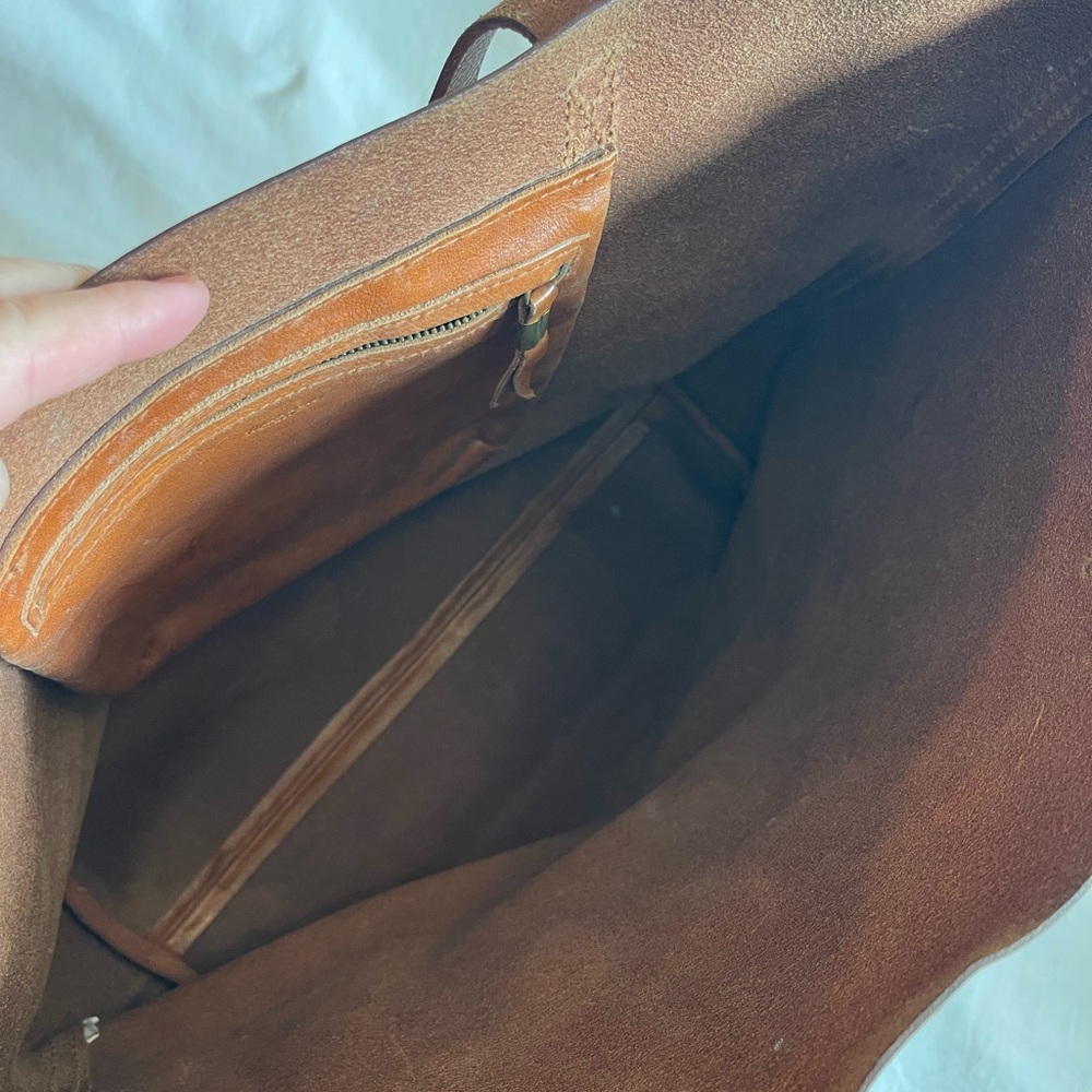 Madewell Tan Leather Tote Bag - Picture 6 of 6